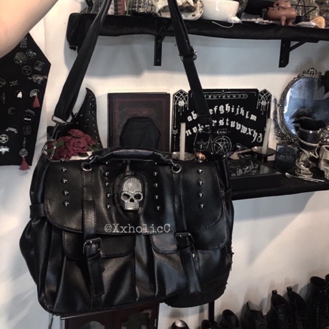 - TÚI XÁCH punk đầu lâu