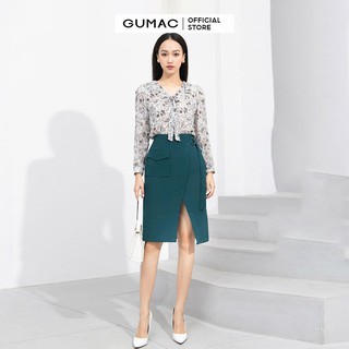 Chân váy nữ xẻ tà VA10252 GUMAC