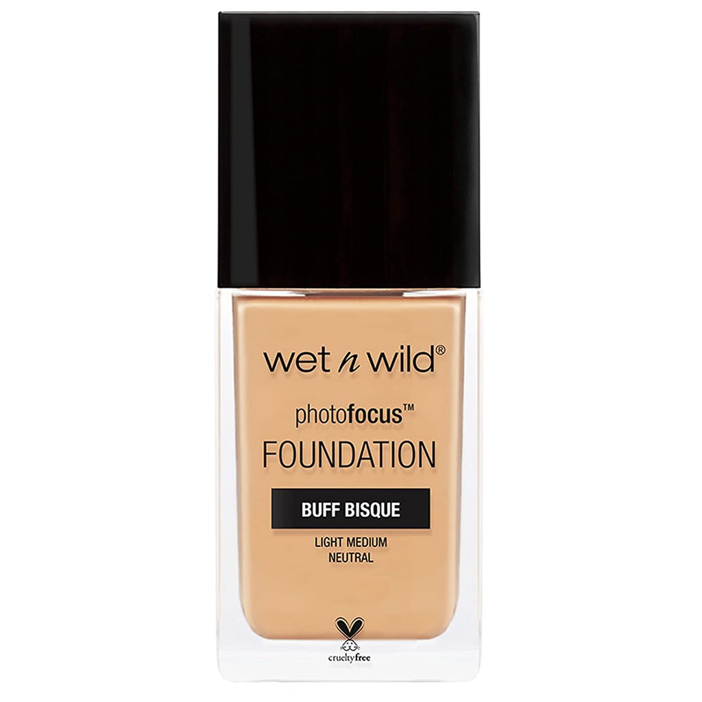 [HÀNG US] - Kem nền wet n wild Photo Focus Foundation, Buff Bisque, 30ml