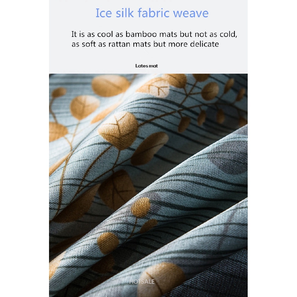 Tấm trải giường xếp gọn lụa mát mùa hè điều hòa nhiệt độ cho giường đơn đôi ký túc xá sinh viên