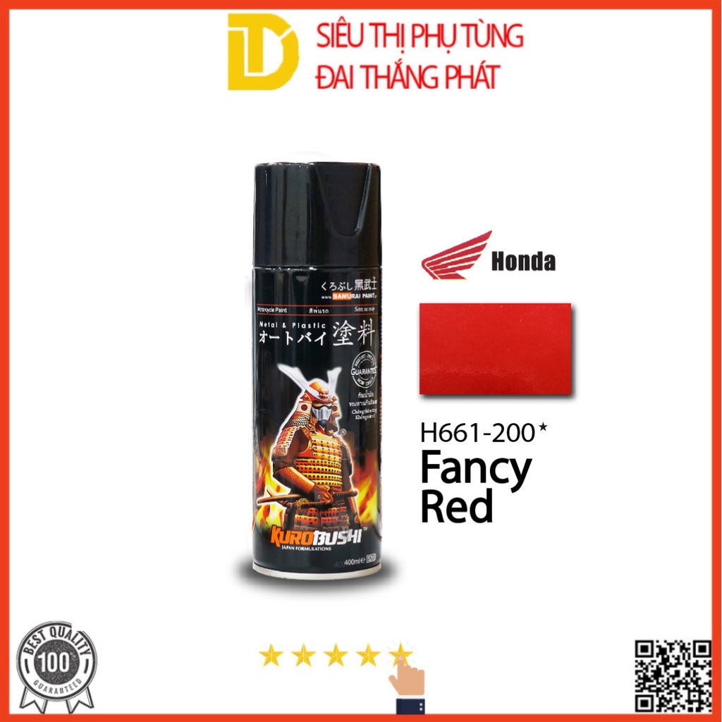 Tổng hợp 22 mã màu sơn xe Honda, Sơn Samurai sơn xịt xe máy cao cấp