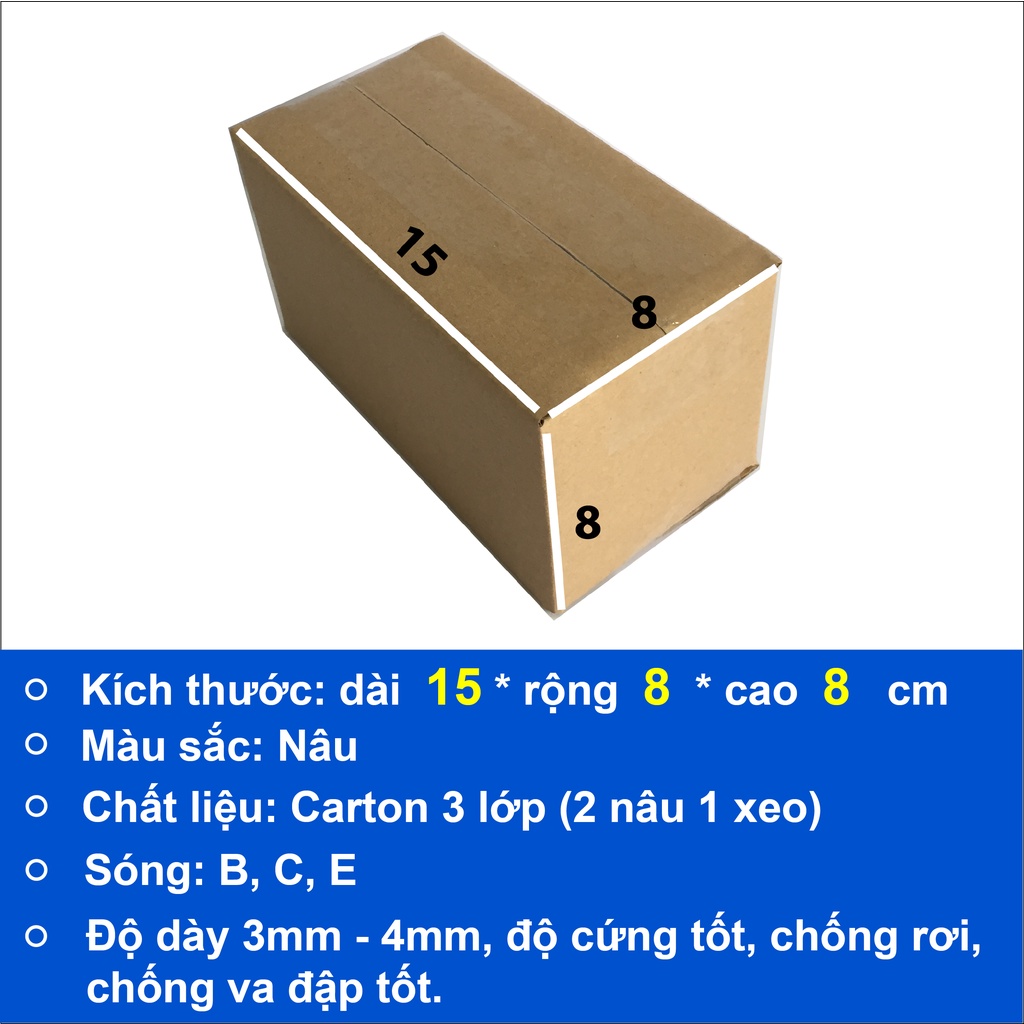 Hộp carton 15x8x8