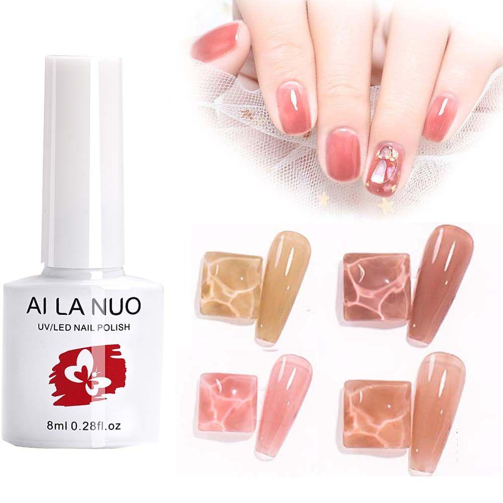 Gel Sơn Móng Tay Màu Sắc Trong Mờ Độc Đáo DIY