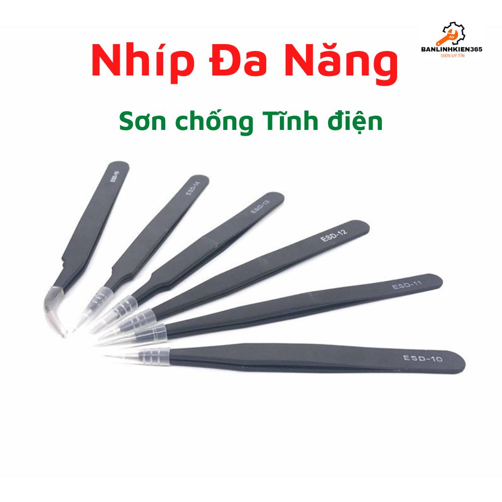 Nhíp đa năng gắp linh kiện, ghép lông mi, nối tóc... các loại hình dáng