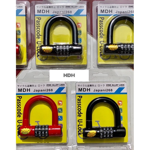 Ổ khoá 4 số chữ U  MDH Tem chính hãng