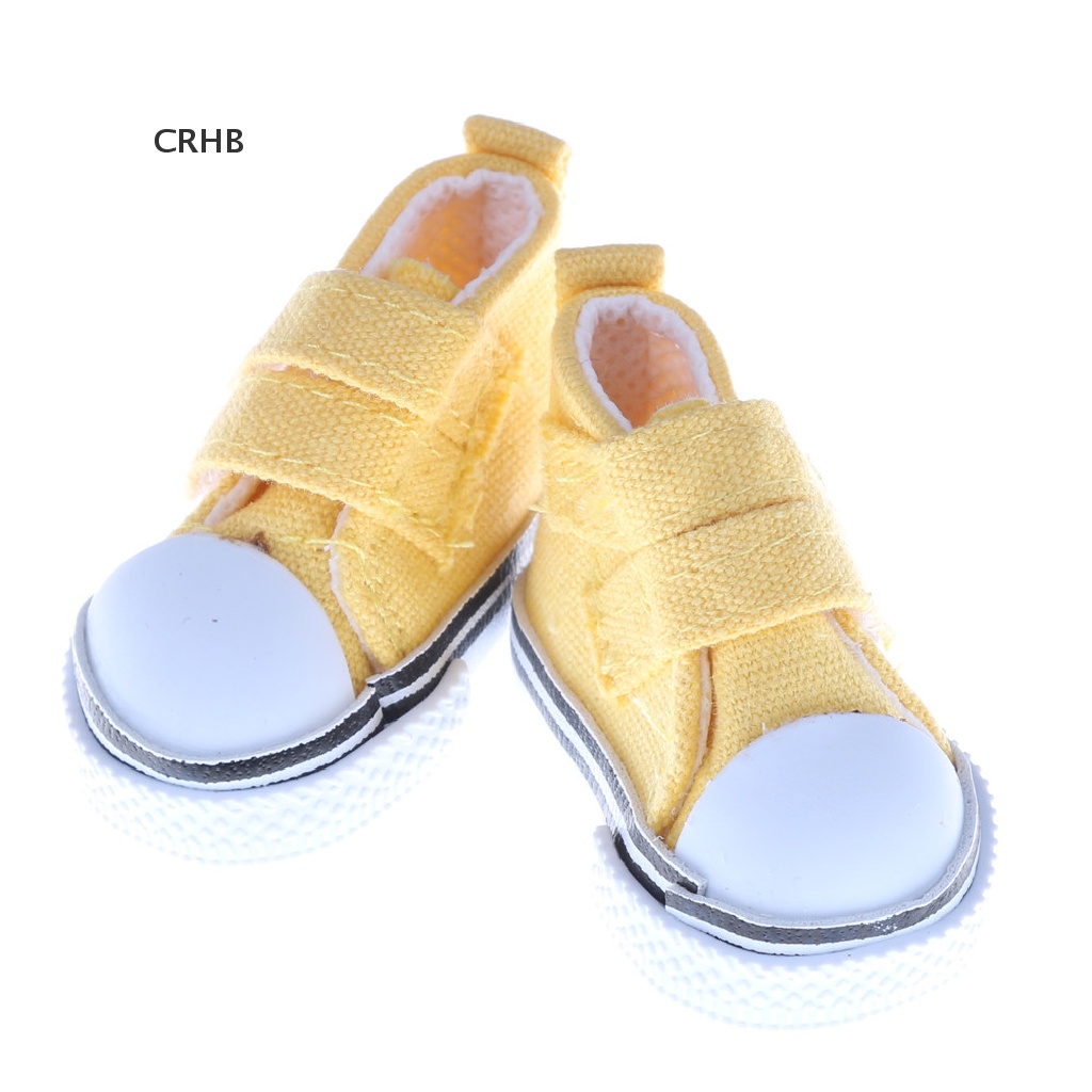 Crh Giày Thể Thao Vải Canvas 5cm Tỉ Lệ 1 / 6 Cho Búp Bê Bjd Mới