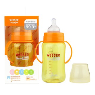 Bình sữa Wesser Nano silver cổ rộng