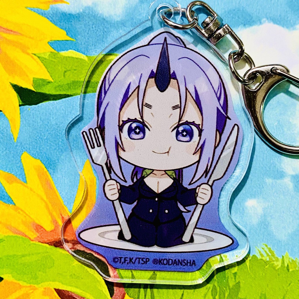 Móc treo chìa khóa Tensei shitara Slime datta Ken CHUYỂN SINH THÀNH SLIME ver ĂN UỐNG anime chibi