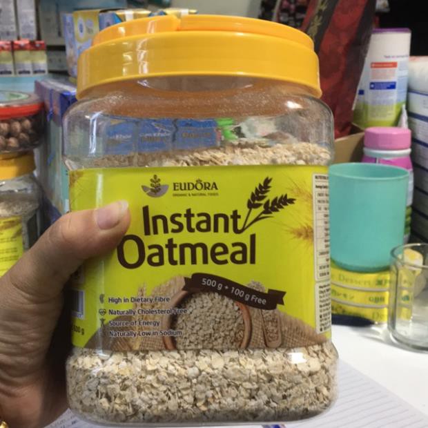 Yến mạch nguyên chất ăn liền - Instant Oatmeal loại 600g Date luôn mới