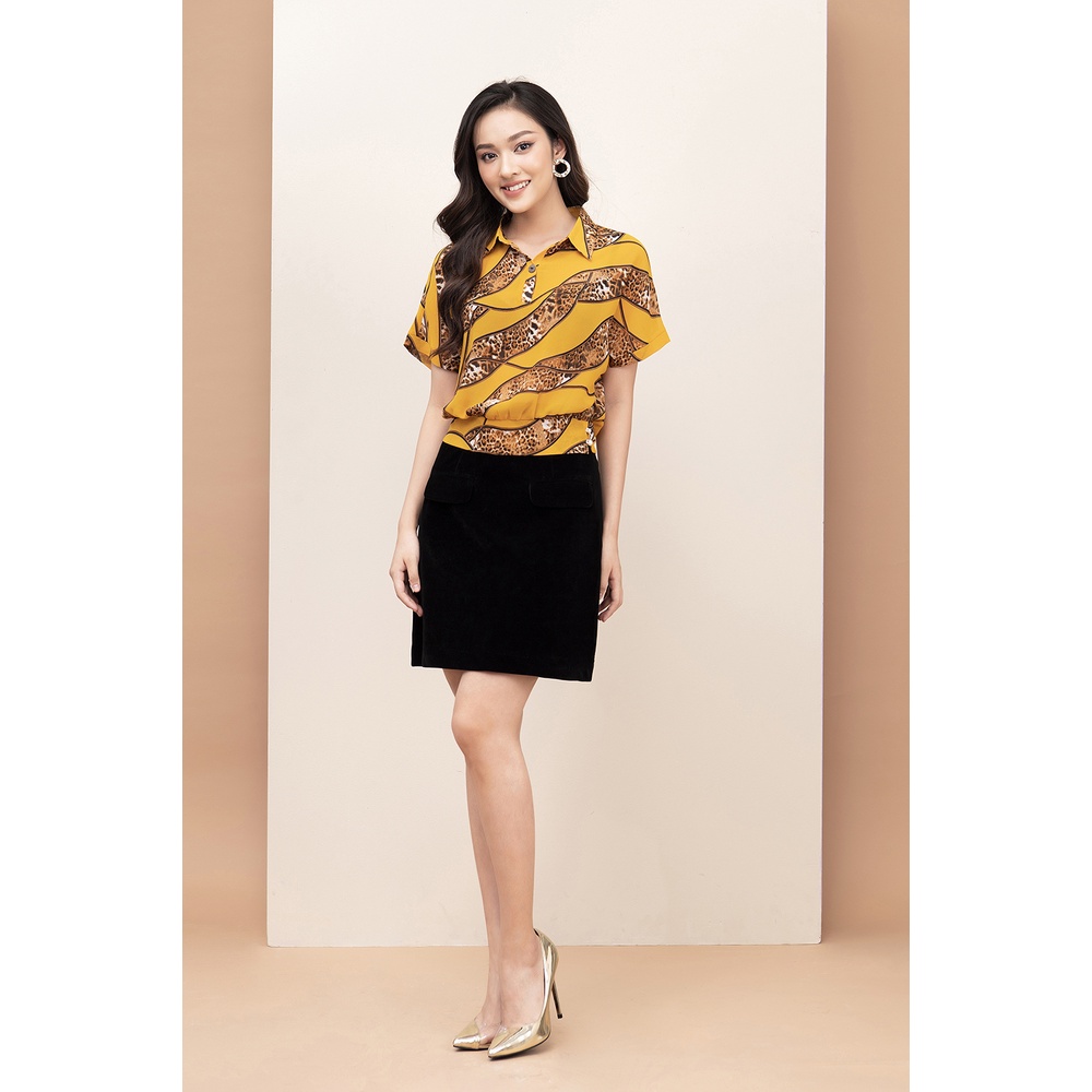 Áo Sơ Mi Nữ Kiểu Tay Ngắn Phong Cách LUPERI LFSM1169 Chất Liệu Trượt Lạnh Cao Cấp Cho Nữ Công Sở
