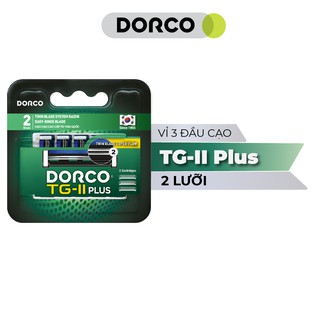 Vỉ 03 Đầu Dao Cạo Râu Hàn Quốc 2 Lưỡi Dorco TG-II Plus System TNA 3030