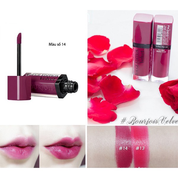 Son Bourjois Rouge Edition Velvet - PHÁP các số 1,2,3,4,6,8,9,10,11,12,13,14,15,16,18,20