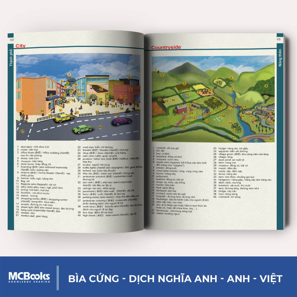 Sách - Từ Điển Anh Anh Việt Phiên Bản Bìa Cứng Màu Vàng - Giải Nghĩa Đầy Đủ Ví Dụ Phong Phú