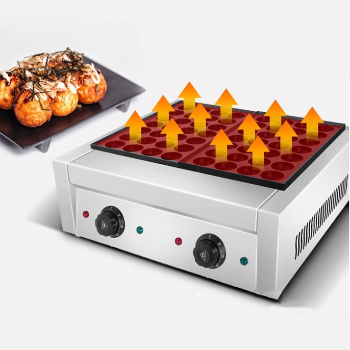 Máy làm bánh bạch tuộc takoyaki đôi sử dụng điện