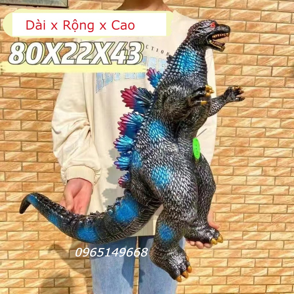 Đồ chơi quái vật Godzilla cao su mềm cỡ lớn phát nhạc