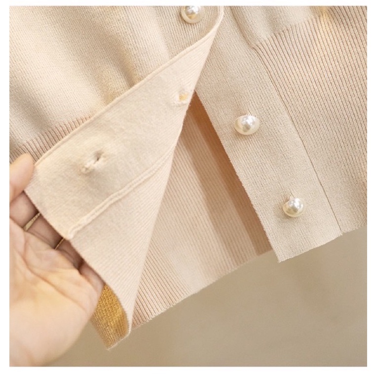 Áo len nơ tiểu thư