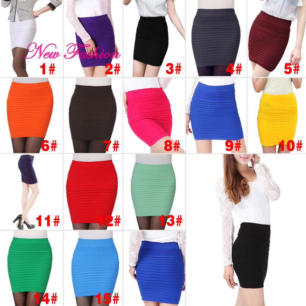 Chân váy bút chì dáng ôm thời trang công sở cho nữ