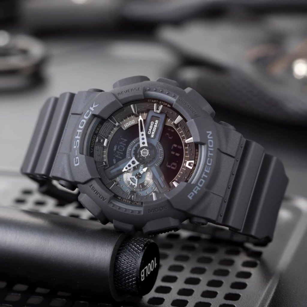 Đồng hồ nam chính hãng Caso G-Shock GA-110-1BDR Black Hawk - Máy Quartz pin - Kính khoáng cứng