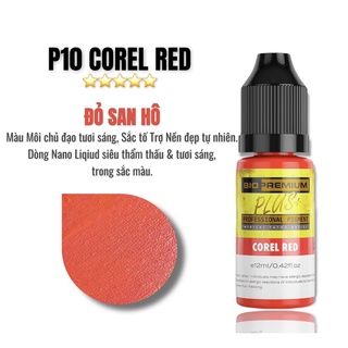 MỰC PHUN XĂM P10 COREL RED ( ĐỎ SAN HÔ )