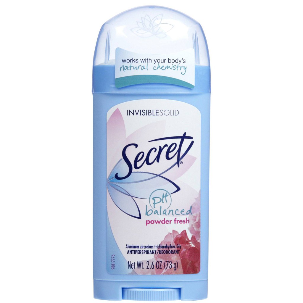 Lăn khử mùi Secret Invisible Solid 73g