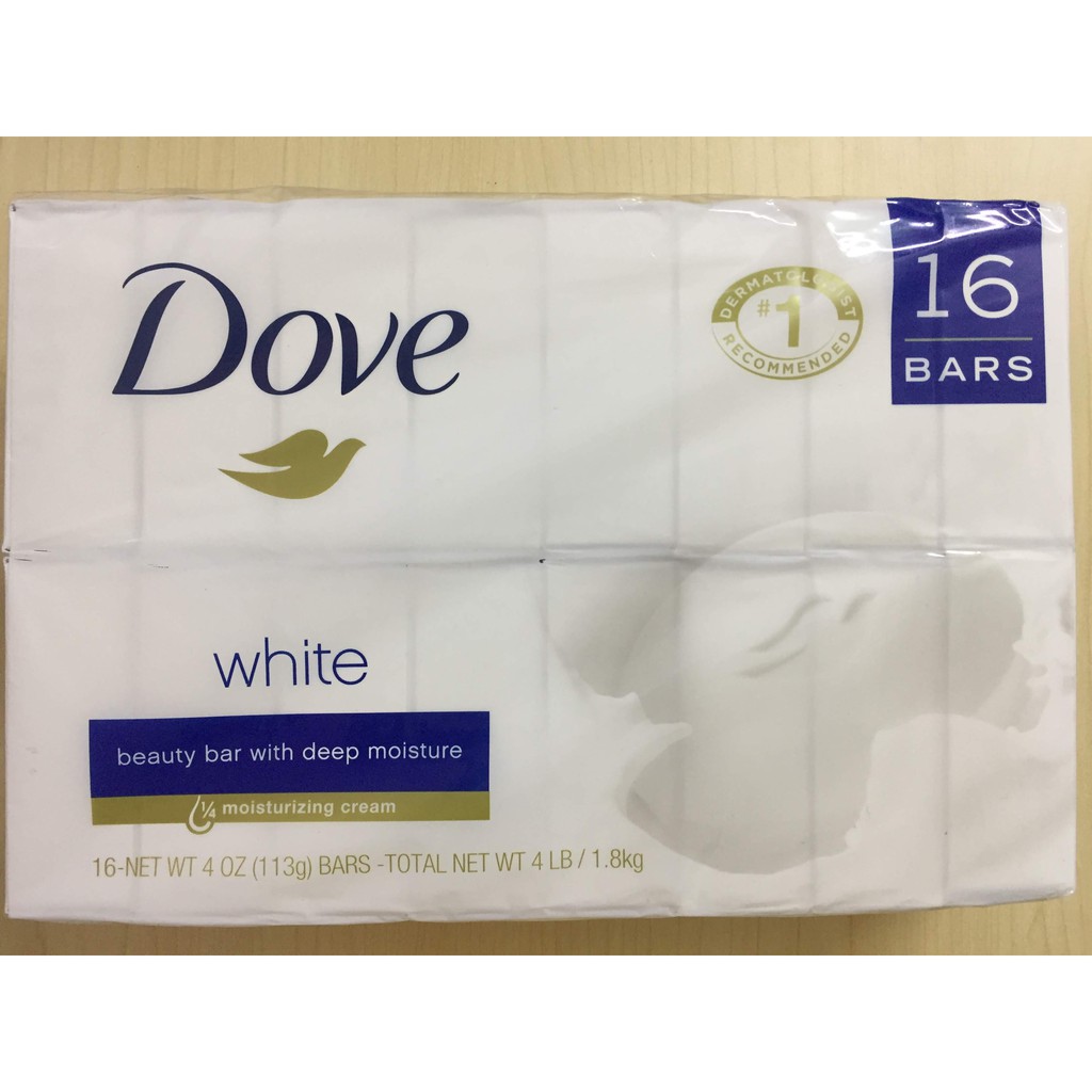 Xà bông Dove white/blanc 113g - hàng Mỹ xách tay