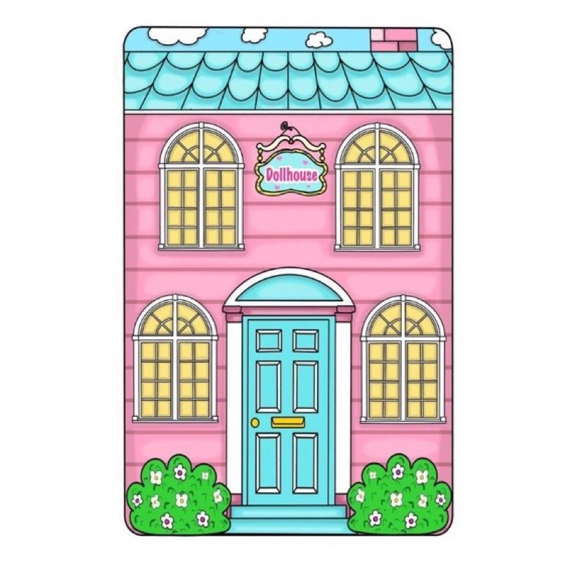 NHÀ CHO BÚP BÊ GIẤY NHÀ GẤU TRÚC