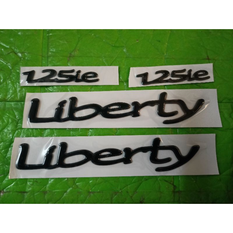 Bộ tem nổi Liberty 125ie màu đen new