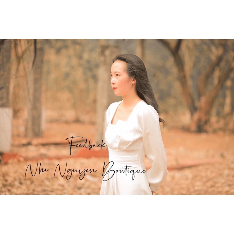 Đầm maxi trắng dài tay ngực xếp li hàng loại 1 (Ảnh thật trãi sàn + feedback khách mặc) | BigBuy360 - bigbuy360.vn