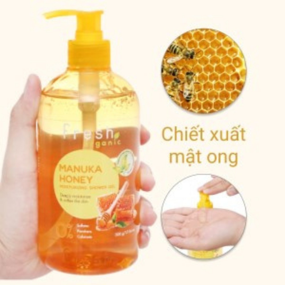 Sữa Tắm Fresh Organic Dưỡng Ẩm - Manuka Honey 500g