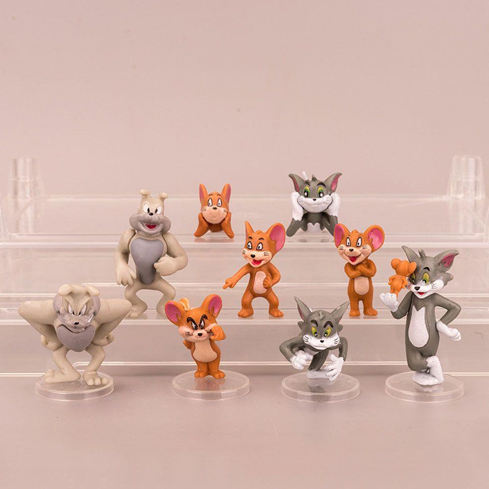 Set 9 Mô Hình Đồ Chơi Tom &amp; Jerry Trang Trí Bánh Kem