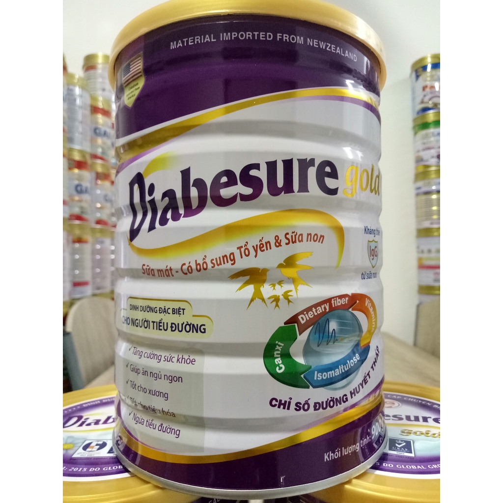 Sữa Diabesure gold cho người tiểu đường loại 900g (hạn dùng 2024)