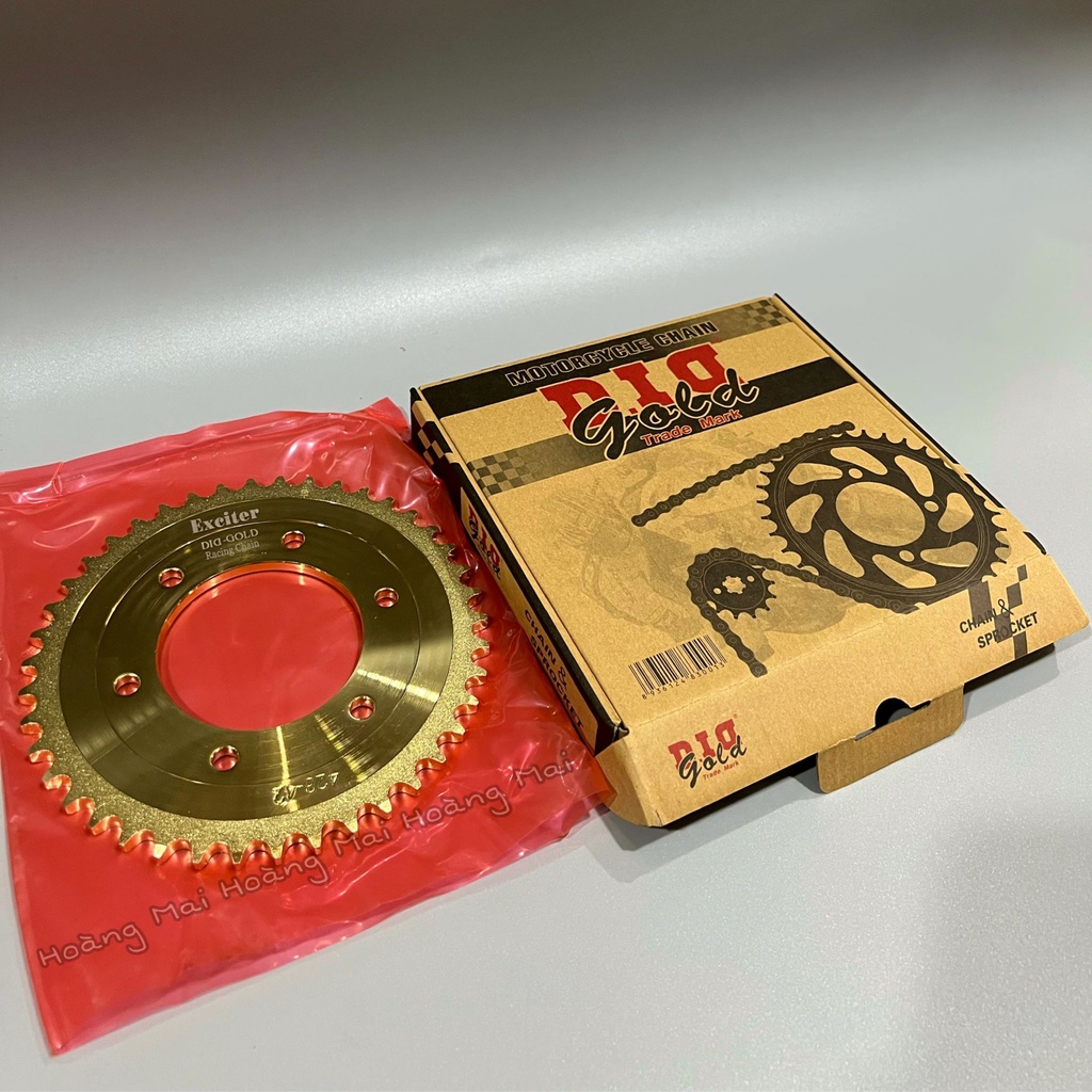Full bộ nhông sên dĩa D.I.D hàng chính hãng gắn cho các loại xe Ex135, Ex150, Sirius, Winner, Sonic, Satria, Raider,...