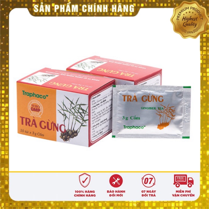 [Chính hãng]  Trà gừng Traphaco   Date mới