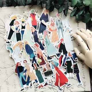 Sticker cô gái hiện đại khổ lớn