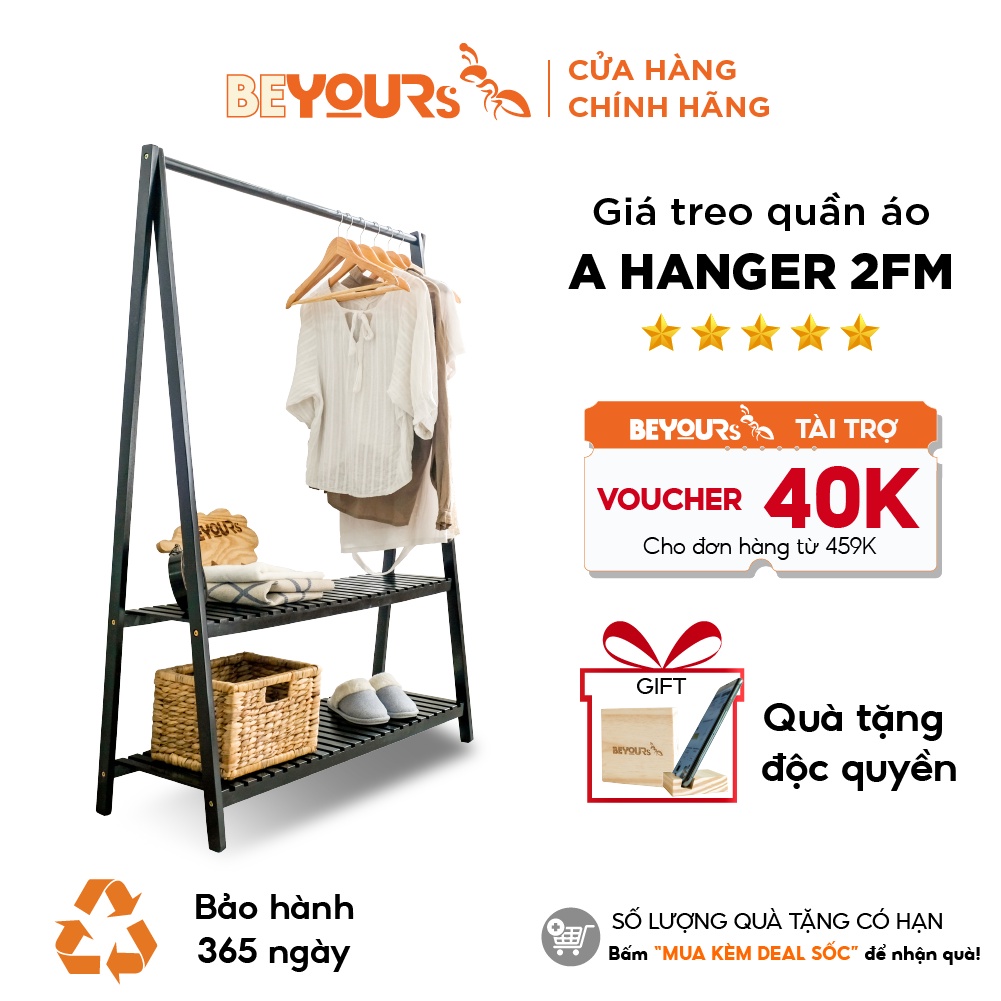 Giá Treo Quần Áo Đồ BEYOURs Kệ Gỗ A-Hanger 2FM Đa Năng Nội Thất Phòng Ngủ Lắp Ráp Dễ Dàng