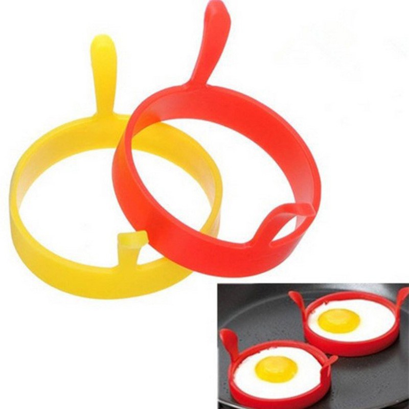 Bộ 2 khuôn silicone chiên trứng hình tròn