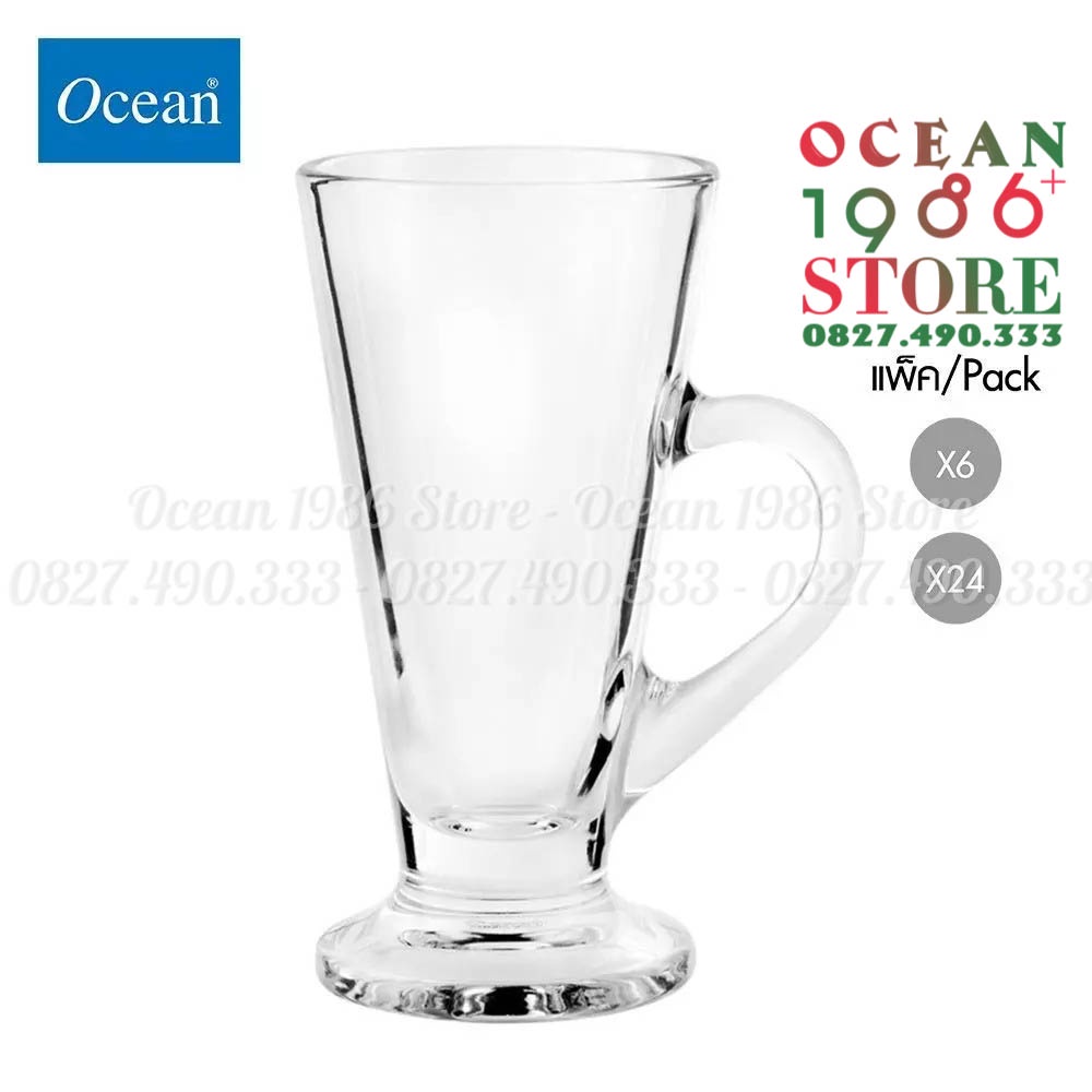 Bộ 6 Cốc Thủy Tinh Kenya Irish Coffee Ocean – P01643 – 230ml
