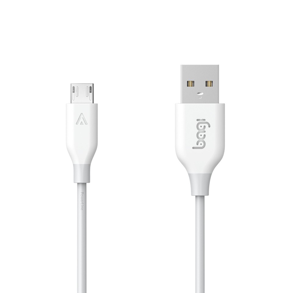 CÁP SẠC SỢI ĐỒNG MẠ THIẾC MICRO USB BAGI DÀI 1.5M  - MA150