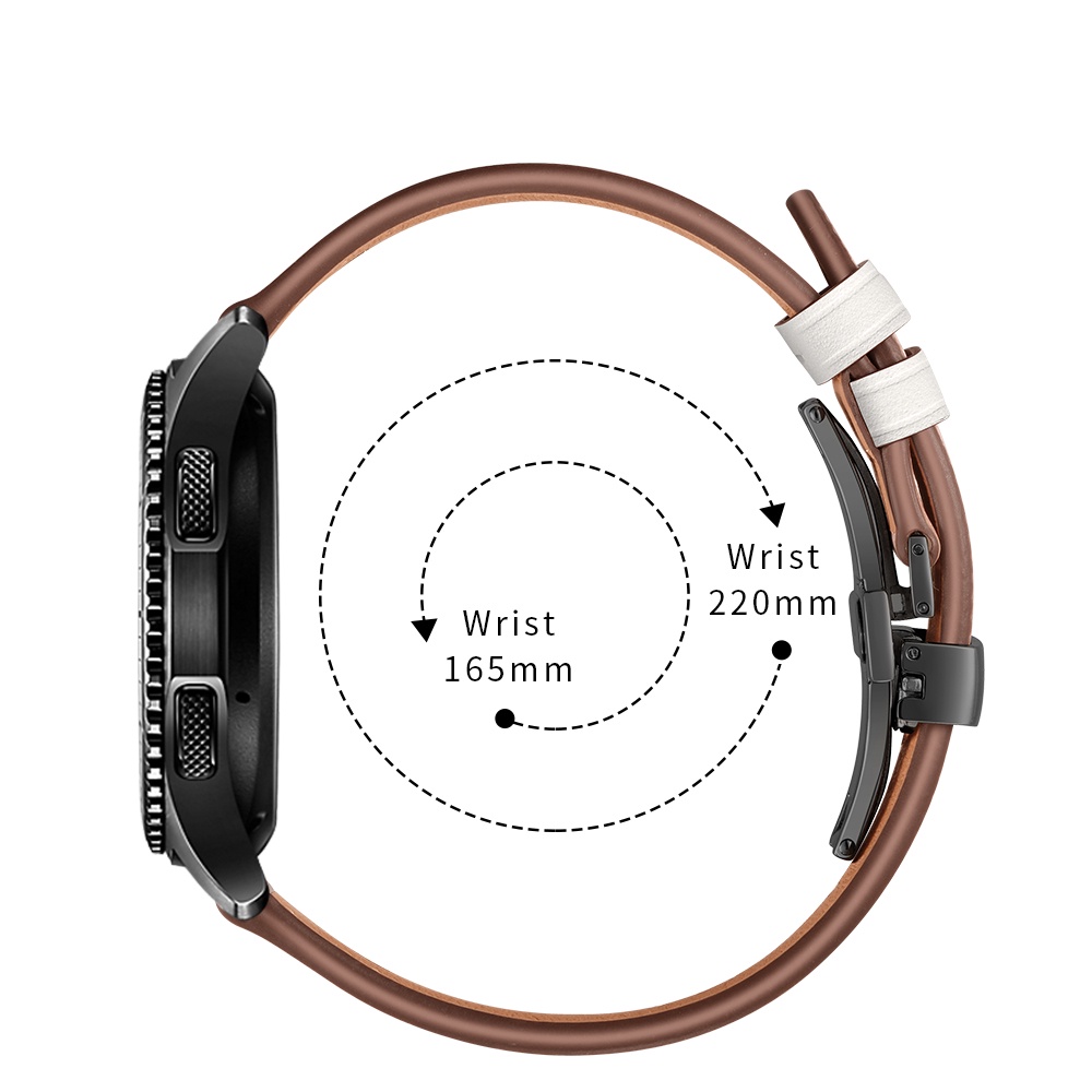 Dây Đeo Bằng Da Cho Đồng Hồ Thông Minh Xiaomi Huami Amazfit GTR 4 / 3 Pro / GTR 2 / GTR 47mm 42mm / GTR 2e / Pace / Stratos 3