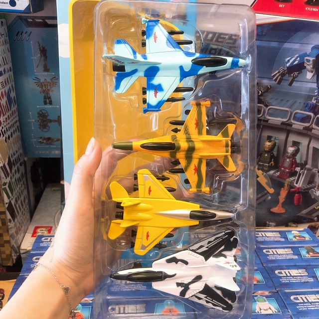 ✨✨ Set Mô Hình Kim Loại Máy Bay Chiến Đấu Mini ✨✨ 10cm ✨✨