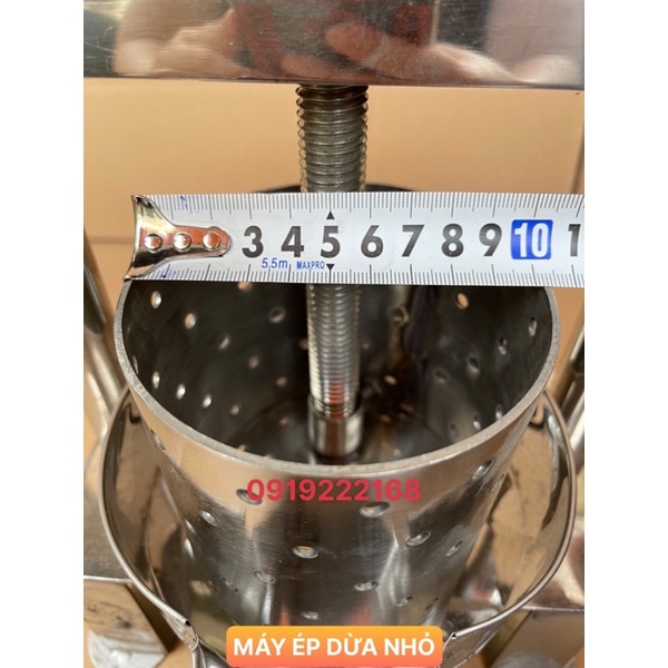 MÁY ÉP NƯỚC CỐT DỪA, TÓP MỠ ĐA NĂNG INOX BẰNG TAY CỠ NHỎ