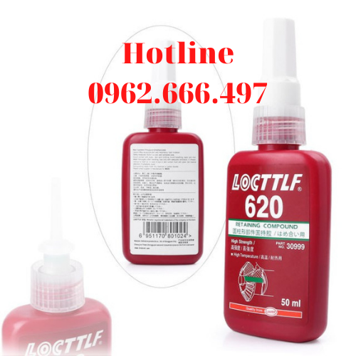 Keo Chống Xoay Loctite 620 - 50ml, Cố định giữa trục và lỗ dùng trong công việc lắp ghép các chi tiết kim loại với nhau