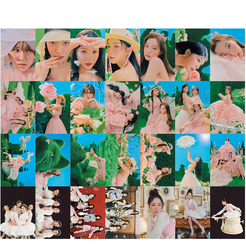 Hộp 54 Ảnh Thẻ Hình Nhóm Nhạc RED VELVET 2022 LOMO