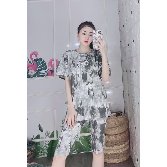 Set Bộ Quần Áo Ngố In Loang Hot Trend Size 40~70kg