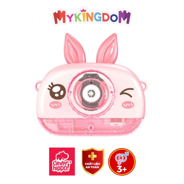 Đồ Chơi CLEVER HIPPO TOY - Máy chụp hình phun bong bóng - Thỏ con đáng yêu - Mã 134-53