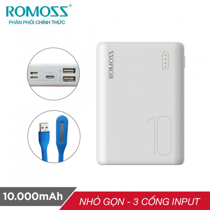 Pin Sạc dự phòng Romoss Simple 10 10.000 mAh