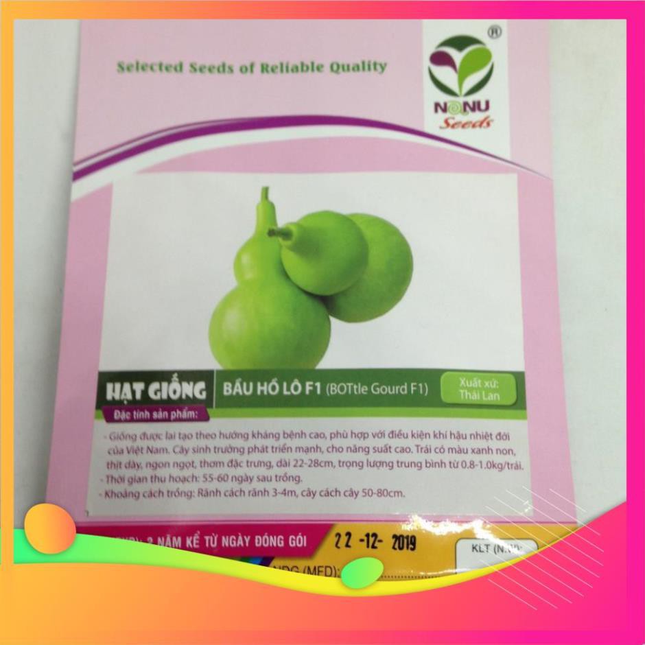 Gói 2g hạt giống bầu hồ lô F1 UY TÍN, GIÁ RẺ, CHẤT LƯỢNG BÀ CON AN TÂM ƯƠM MẦM