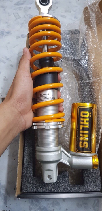 Phuộc ohlins 1 cây bình dưới gắn Click Vario Shmode Nozza Grande Luvias Utimo