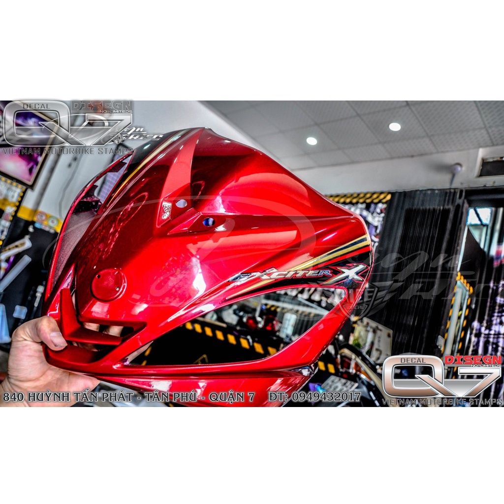 TEM RỜI EXCITER 2010 ĐỎ ĐEN