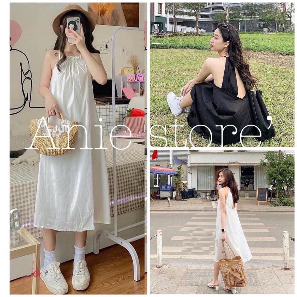 Đầm yếm khoét lưng , thiết kế dễ thương, tươi tắn, phong cách hàn quốc TT 16